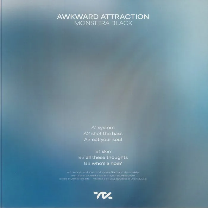 Back cover — MONSTERA BLACK — Awkward Attraction