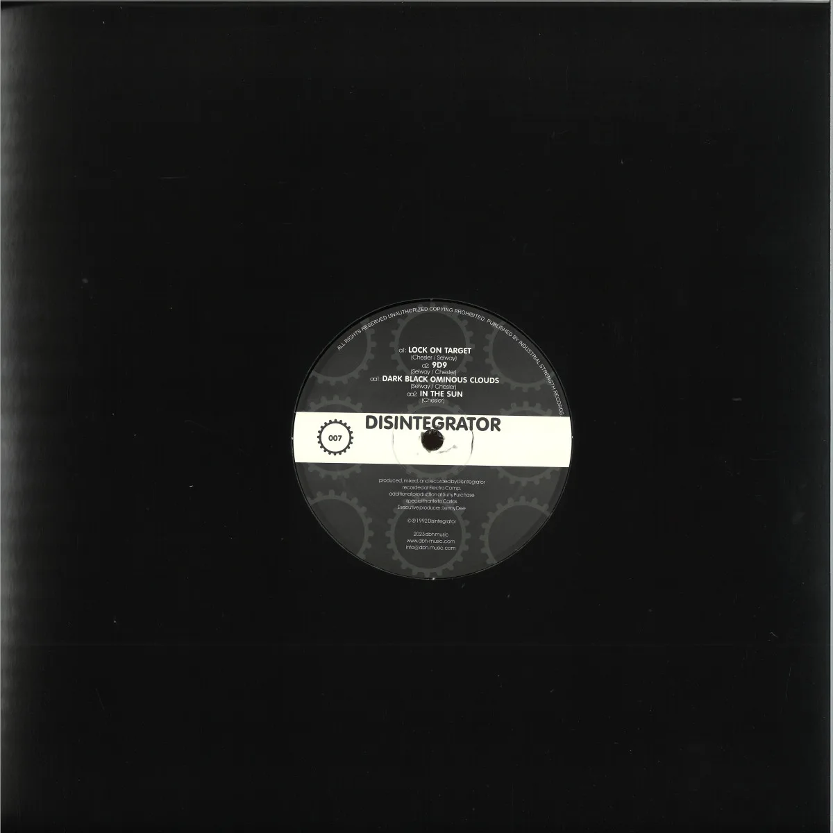 Back cover — Disintegrator — Lock On Target