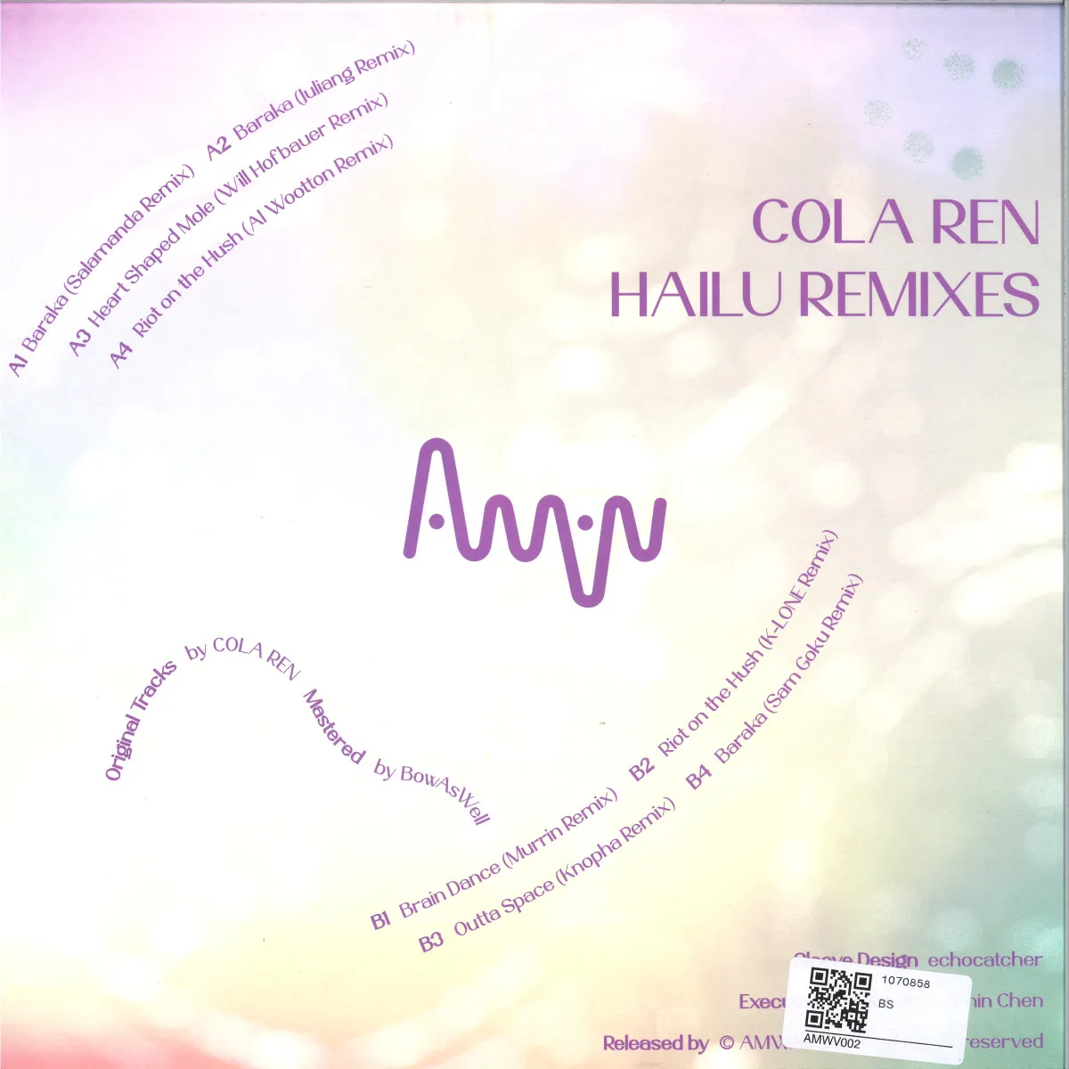Обратная сторона обложки — Cola Ren — Hailu Remixes