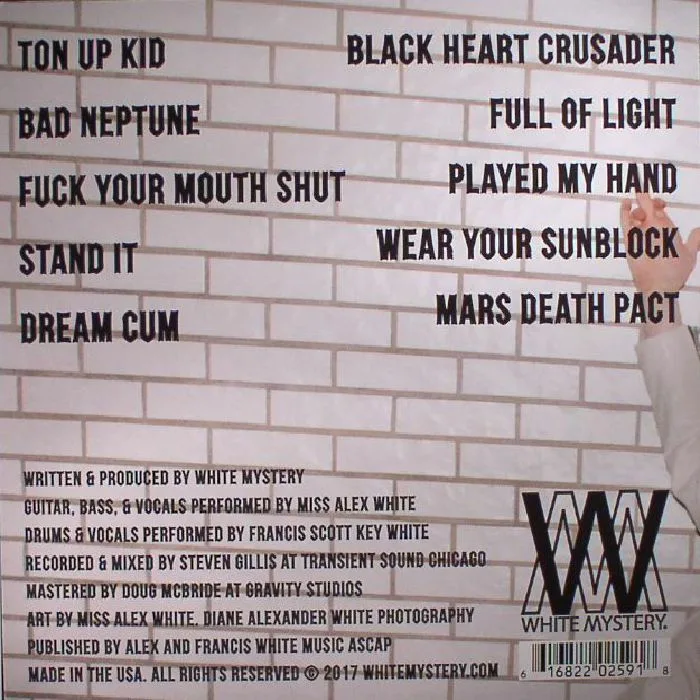 Обратная сторона обложки — WHITE MYSTERY — Fuck Your Mouth Shut