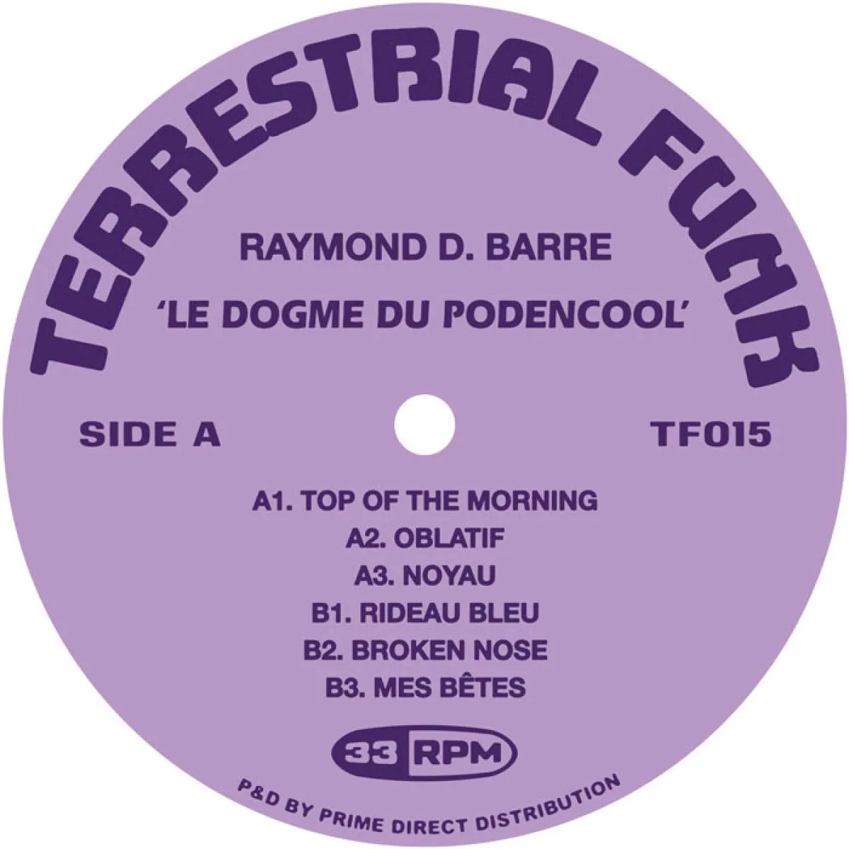 Back cover — Raymond D. Barre — Le Dogme du Podencool