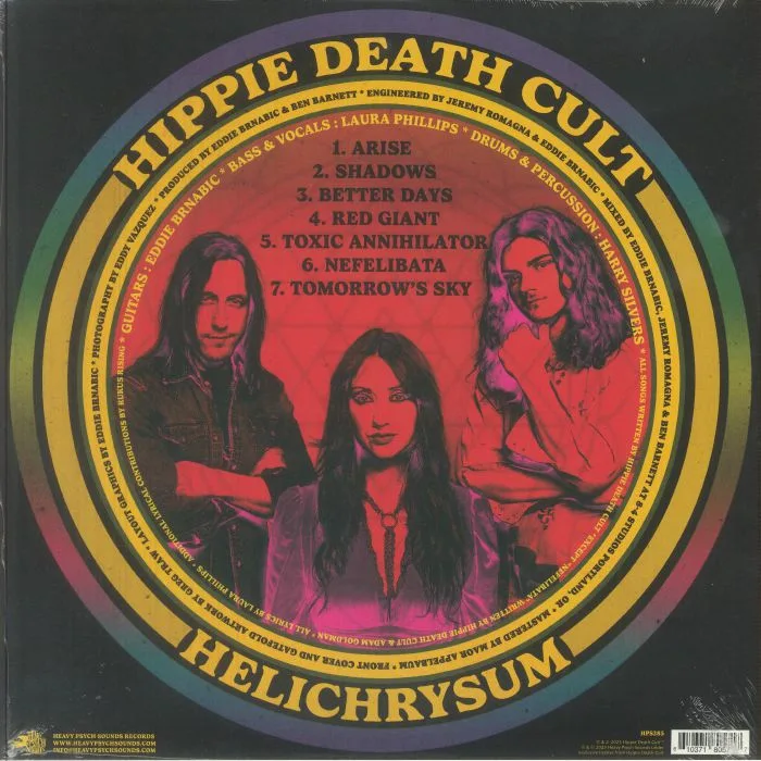 Back cover — HIPPIE DEATH CULT — Helichrysum