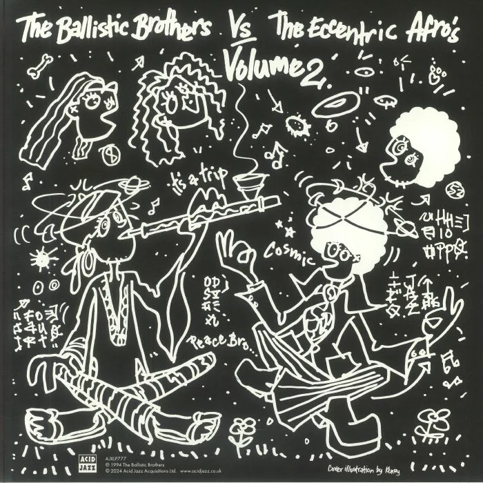 Back cover — The BALLISTIC BROTHERS / THE ECCENTRIC AFRO'S — Volume 2 (reissue)