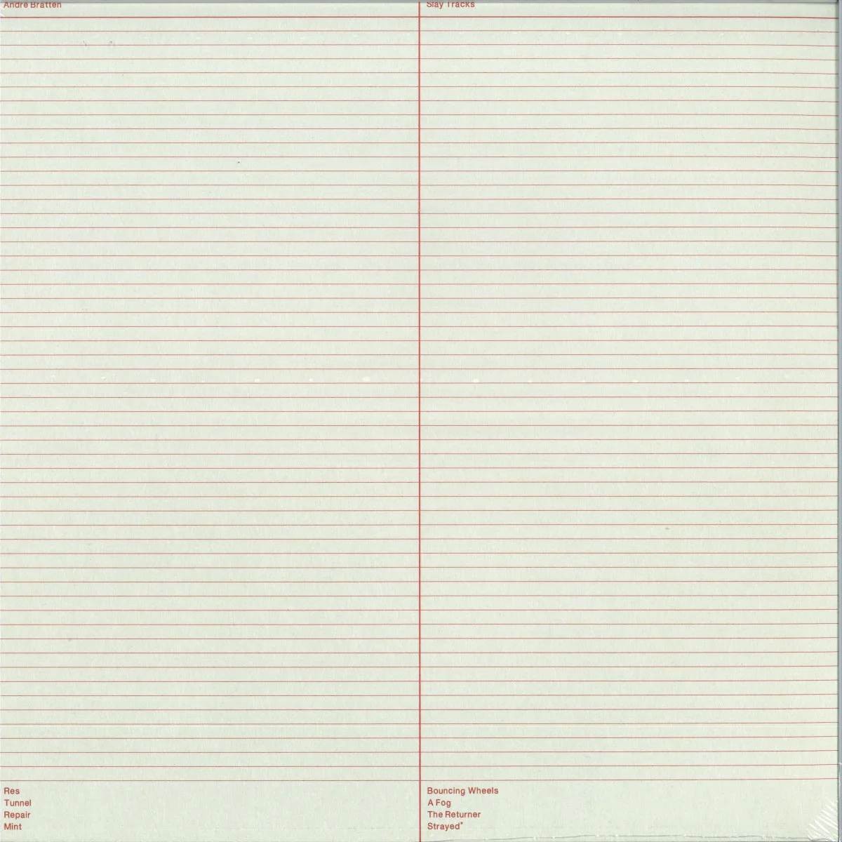André Bratten — Slay Tracks LP