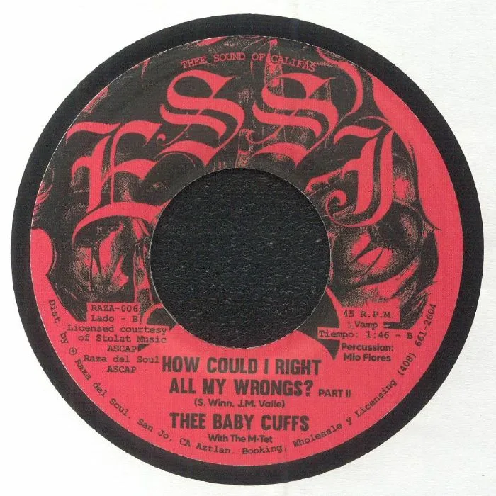 Back cover — THEE BABY CUFFS / THE M TET — How Could I Right All My Wrongs?