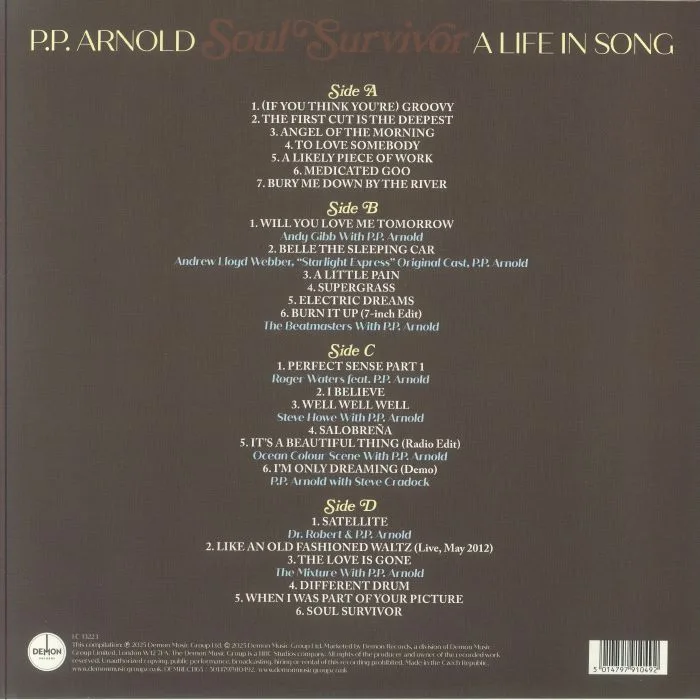 Обратная сторона обложки — PP ARNOLD — Soul Survivor: A Life In Song