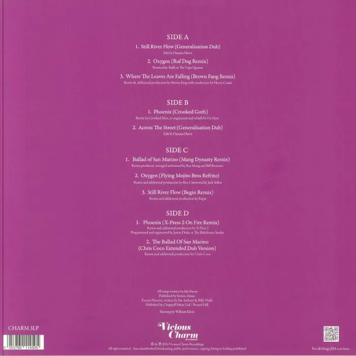 Back cover — Jim — Love Make Magic – Remixes 2x12"