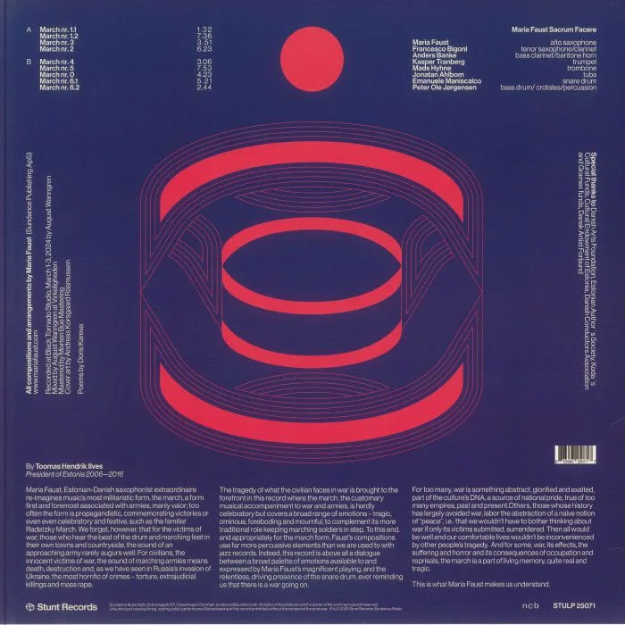 Обратная сторона обложки — Maria FAUST — Sacrum Facere: Marches Rewound & Rewritten
