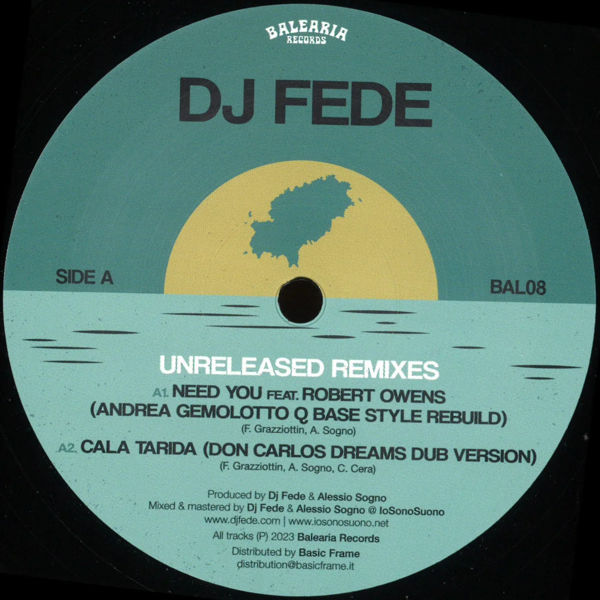 Front cover — Dj Fede — Unreleased Remixes