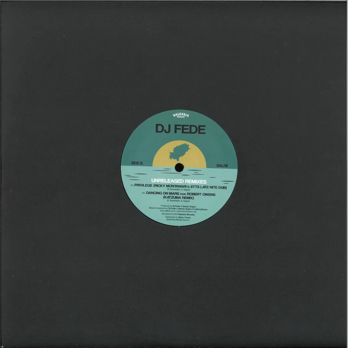 Back cover — Dj Fede — Unreleased Remixes