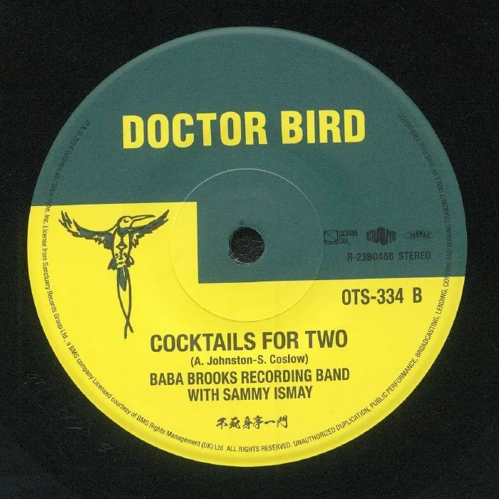 Back cover — The JAMAICANS / BABA BROOKS RECORDING BAND — Cool Night