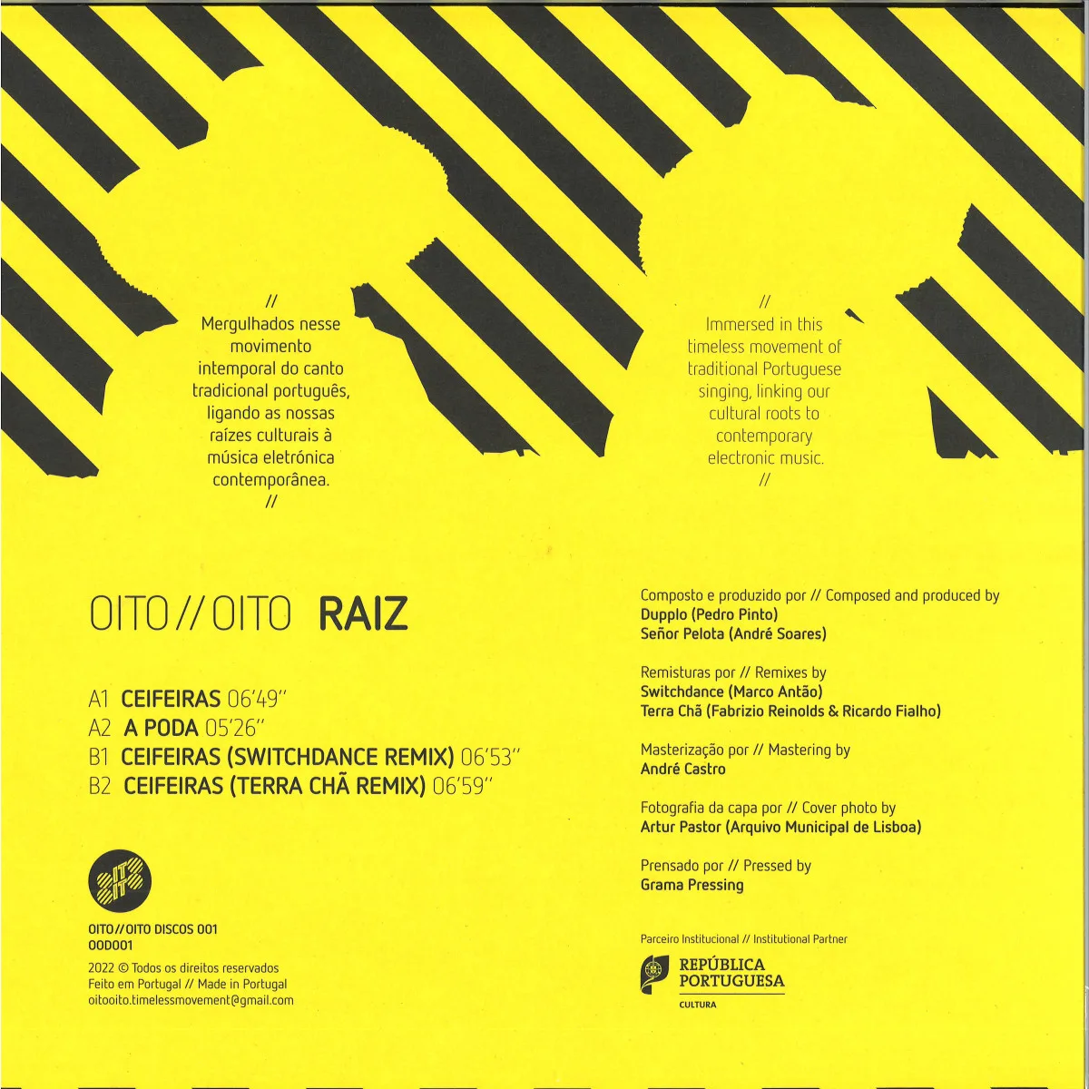 Обратная сторона обложки — Oito//Oito — RAIZ EP