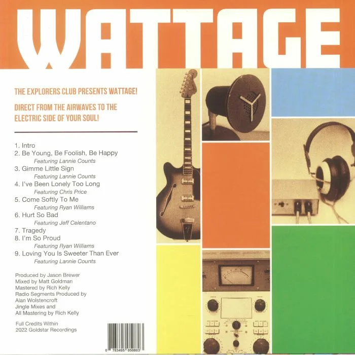 Обратная сторона обложки — The EXPLORERS CLUB — Wattage
