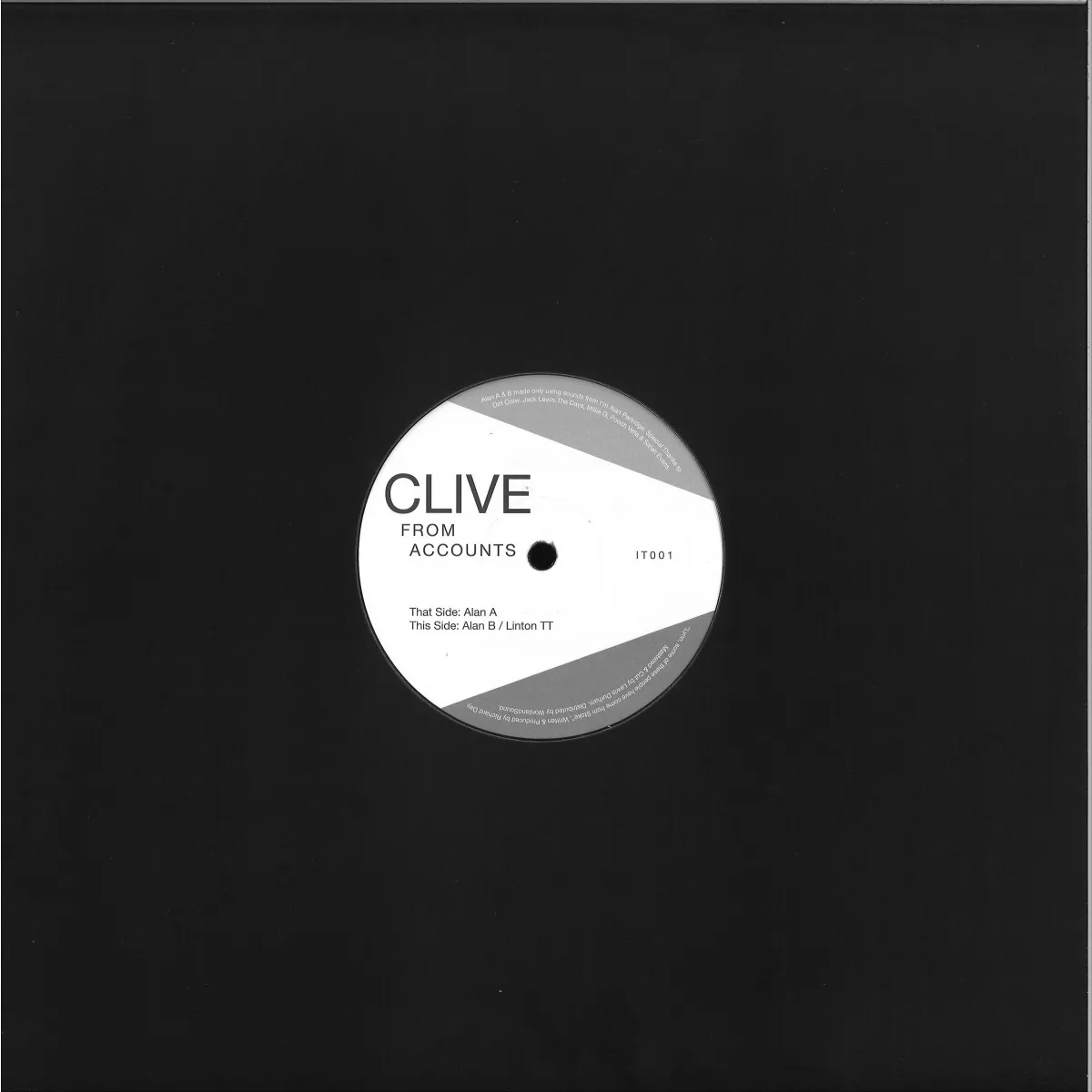 Обратная сторона обложки — Clive From Accounts — Alan EP