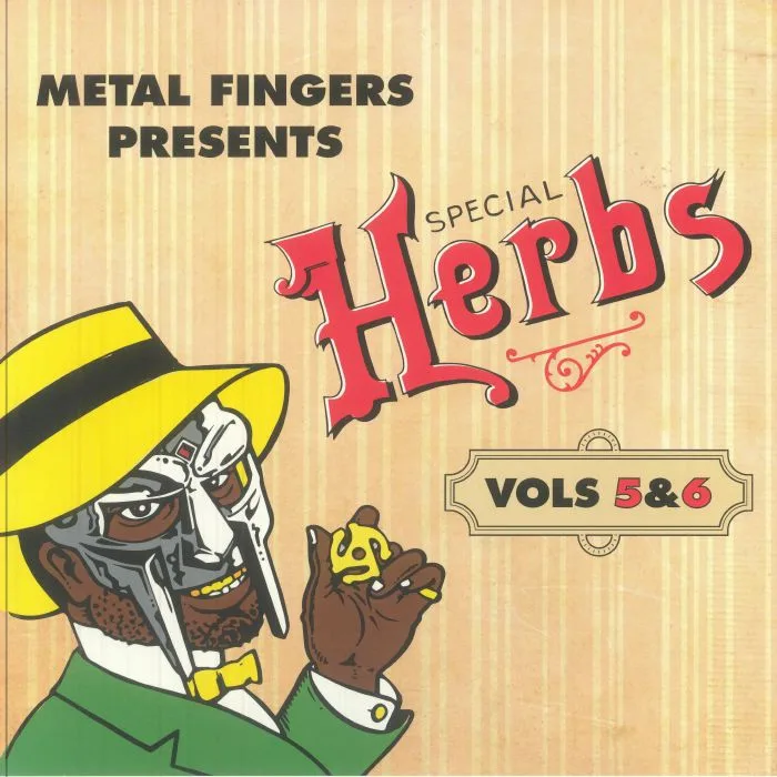 Лицевая сторона обложки — MF DOOM — Metal Fingers Presents: Special Herbs Vol 5 & 6