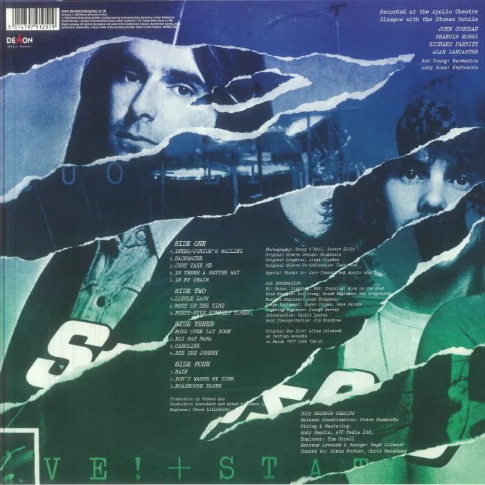 Обратная сторона обложки — STATUS QUO — Live In Glasgow