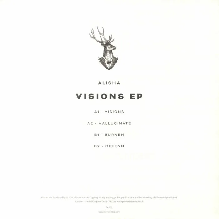 Back cover — ALISHA — Visions EP