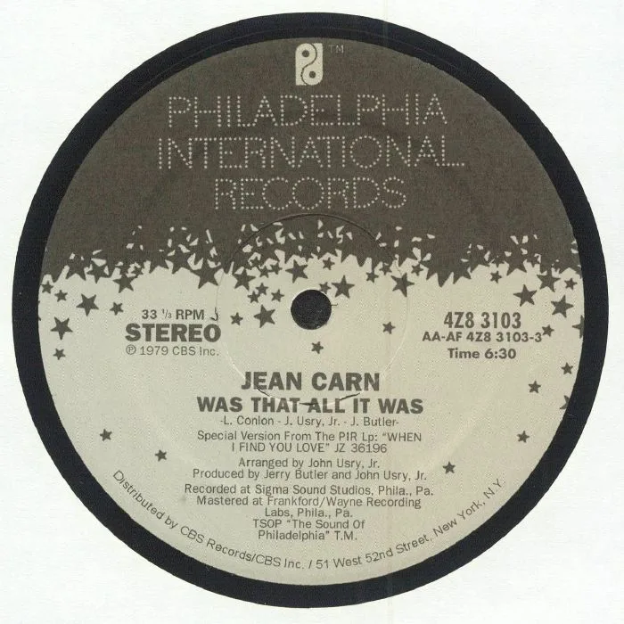 Jean CARN — Was That All It Was