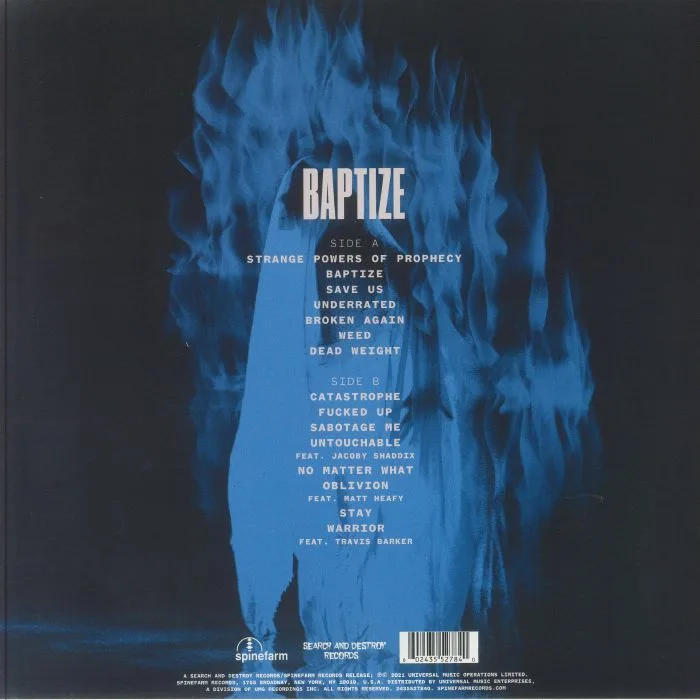 Back cover — ATREYU — Baptize