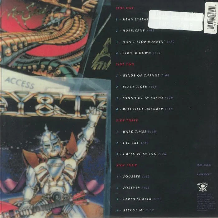 Back cover — Y & T — Yesterday & Today Live (reissue)