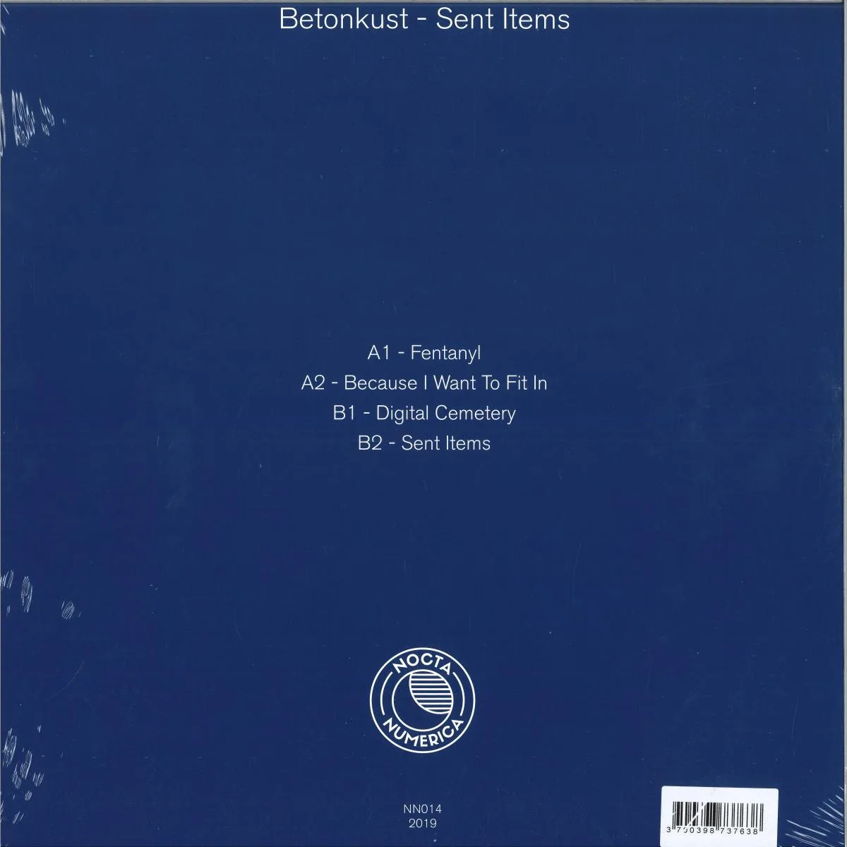 Back cover — Betonkust — Sent Items