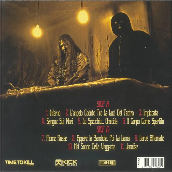 Обратная сторона обложки — TENEBRO — Una Lama D'Argento
