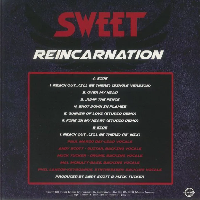 Back cover — SWEET — Reincarnation