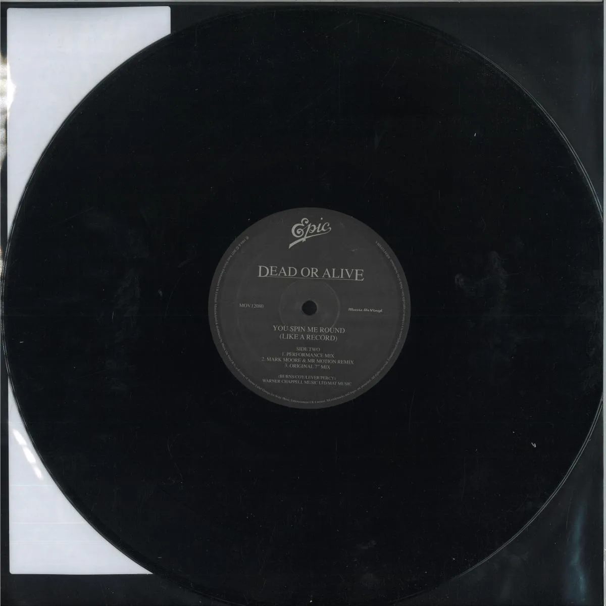 Back cover — Dead Or Alive — You Spin Me Round (Like A Record)