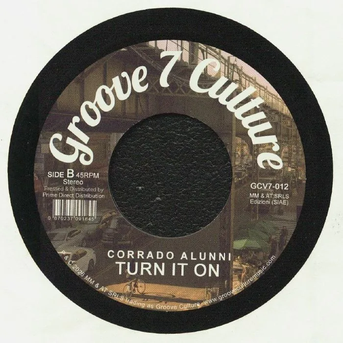 Обратная сторона обложки — Corrado Alunni — Black Pearl / Turn It On 7"