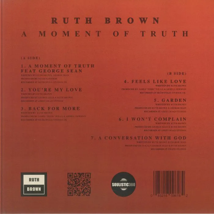 Back cover — Ruth BROWN — A Moment Of Truth