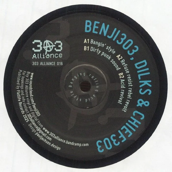 Front cover — BENJI303 / DILKS / CHIEF303 — 303 Alliance 016