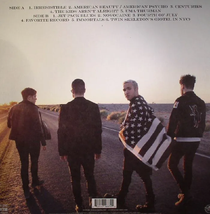 Back cover — FALL OUT BOY — American Beauty / American Psycho