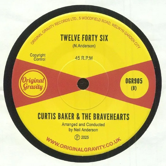 Back cover — Curtis BAKER & THE BRAVEHEARTS — Miss Claudette