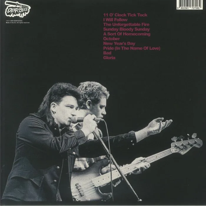 Обратная сторона обложки — U2 — Bloody Bologna: Live At Teatro Tenda Feb 5 1985 FM Broadcast