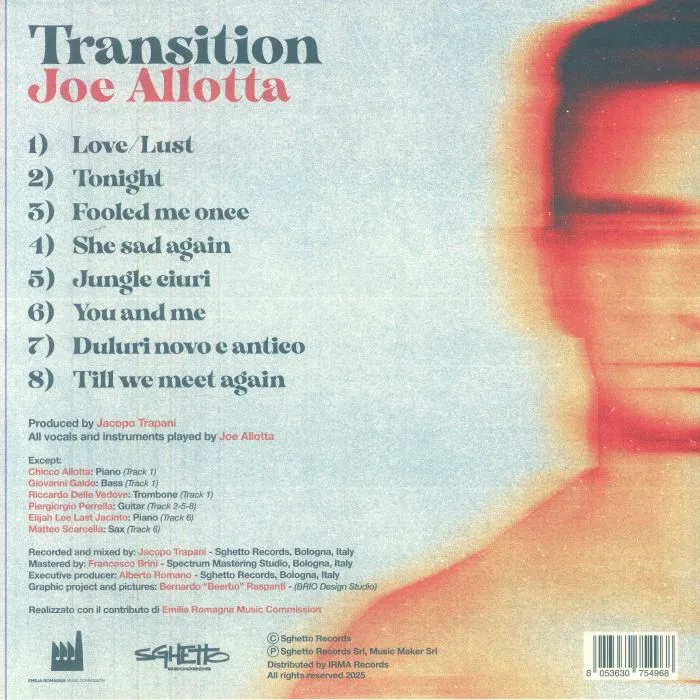 Back cover — Joe ALLOTTA — Transition
