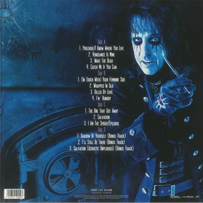 Back cover — Alice COOPER — Along Came A Spider