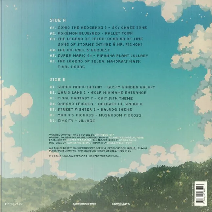 Back cover — CARTRIDGE 1987 — Retro Decouverte Volume 2 (Soundtrack)