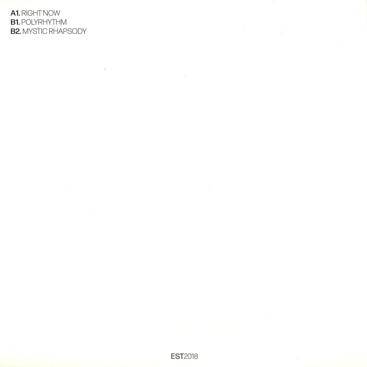Обратная сторона обложки — Mihai Pol — Right Now EP