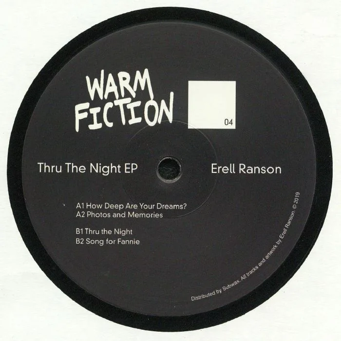 Обратная сторона обложки — Erell RANSON — Thru The Night EP