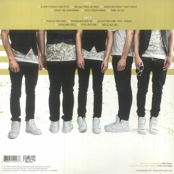 Back cover — The MAINE — Can't Stop Won't Stop (15th Anniversary Edition)