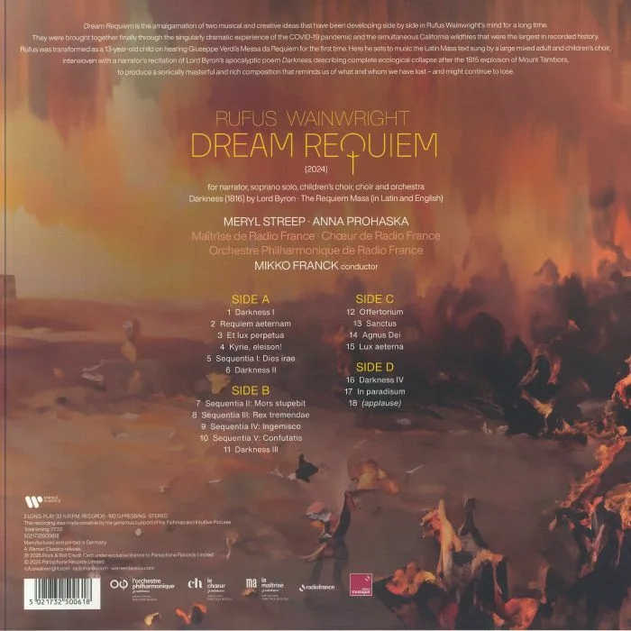 Обратная сторона обложки — Rufus WAINWRIGHT — Dream Requiem