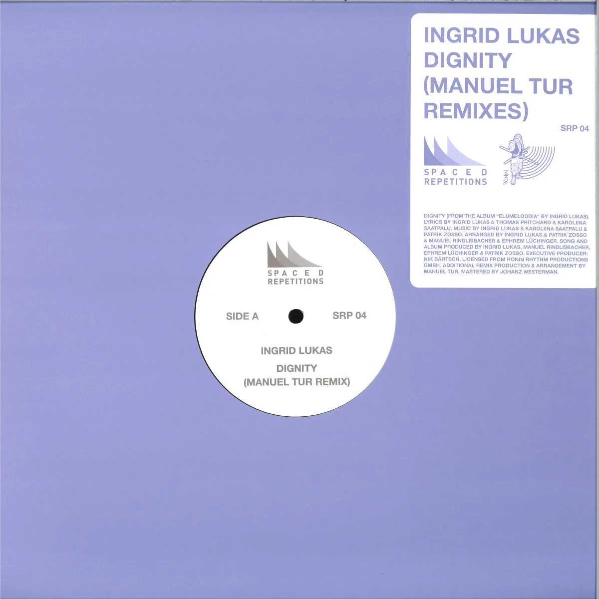 Front cover — Ingrid Lukas — DIGNITY (Manuel Tur Remixes)