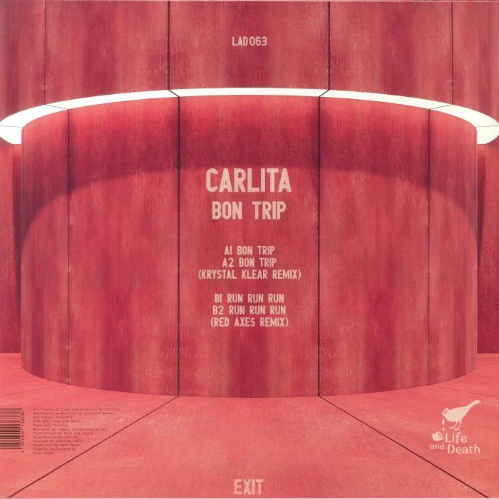 Обратная сторона обложки — CARLITA — Bon Trip EP