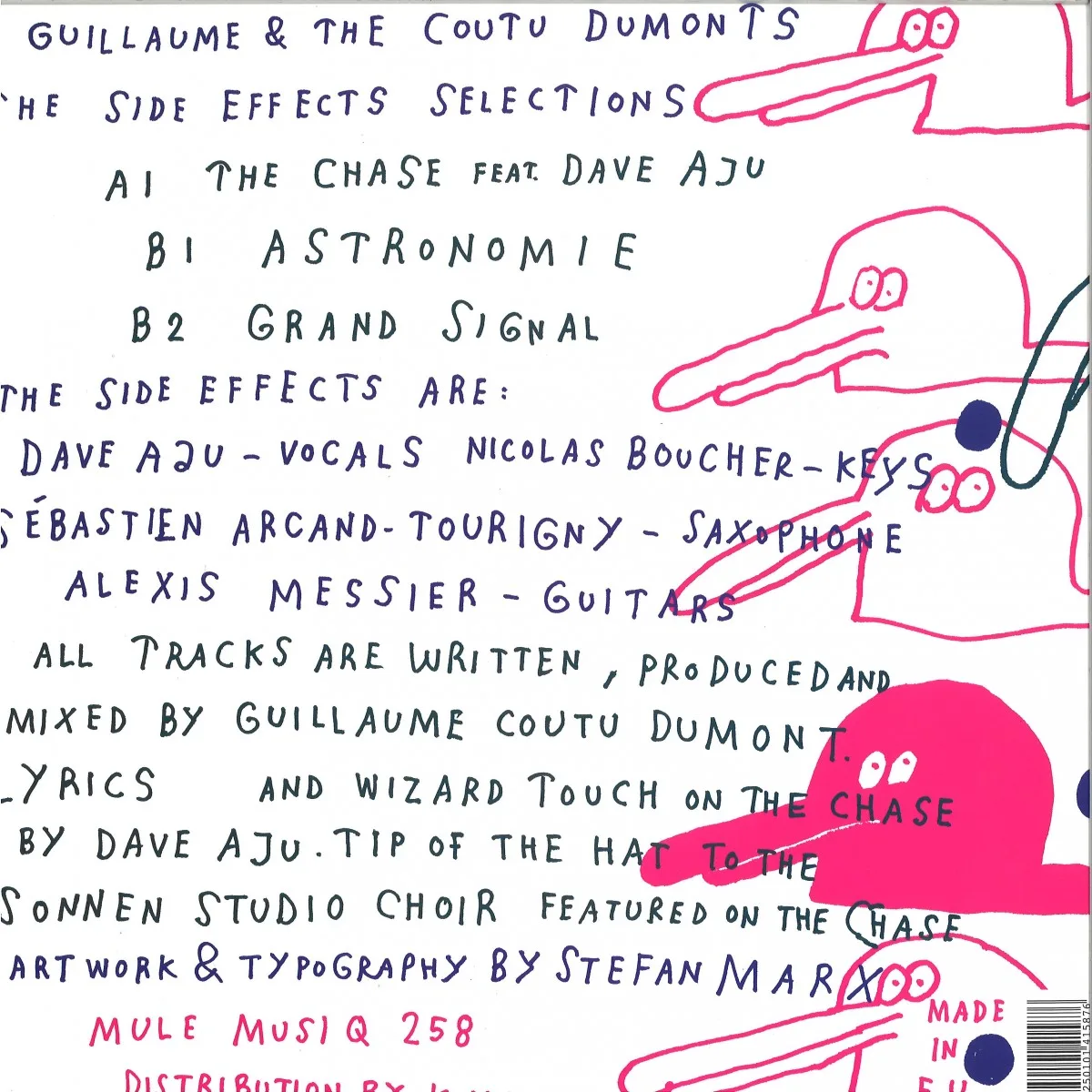 Обратная сторона обложки — Guillaume&The Coutu Dumonts — The Chase