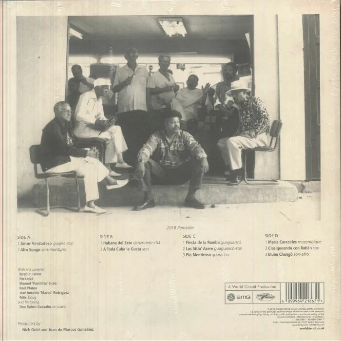 Back cover — AFRO CUBAN ALL STARS — A Toda Cuba Le Gusta (30th Anniversary Edition)