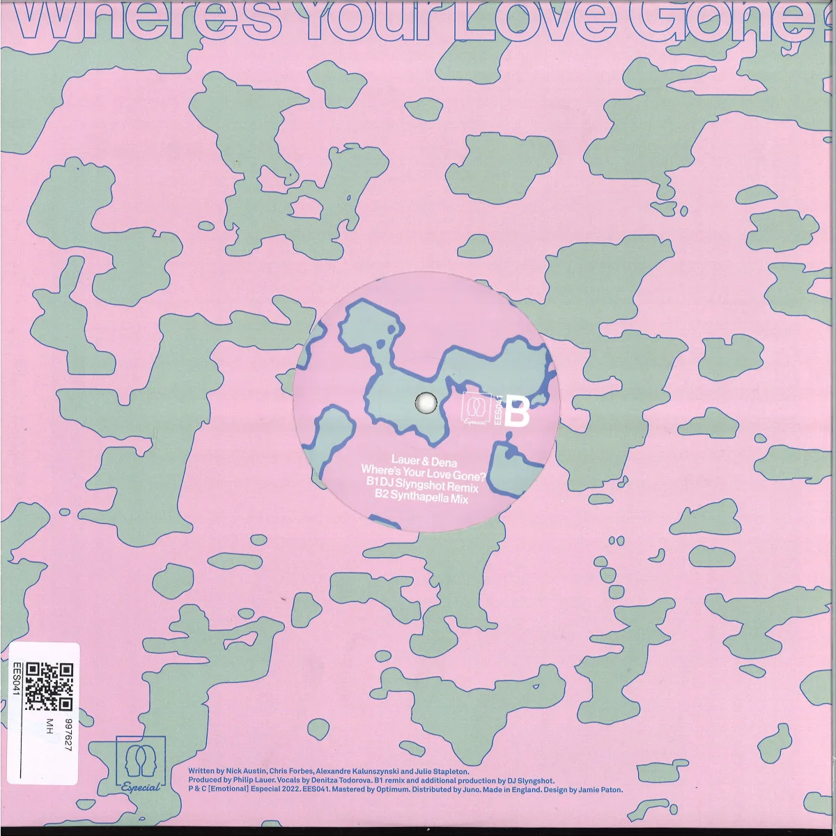 Back cover — Lauer/Dena — Where's Your Love Gone?