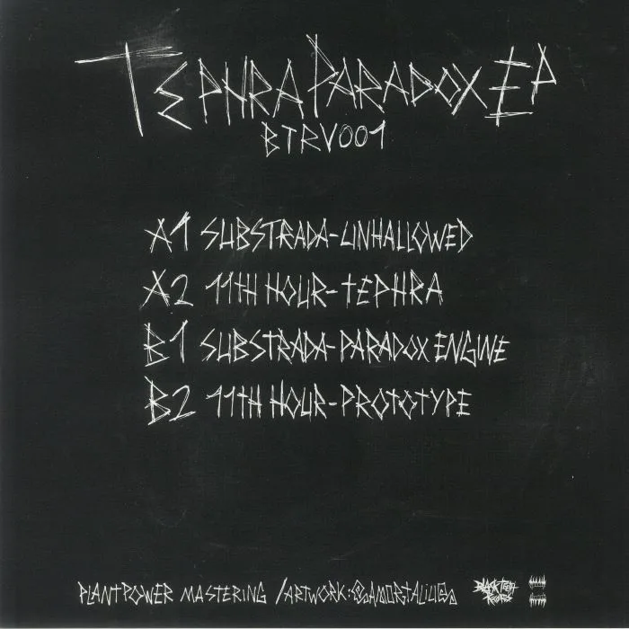 Back cover — SUBSTRADA / 11TH HOUR — Tephra Paradox EP
