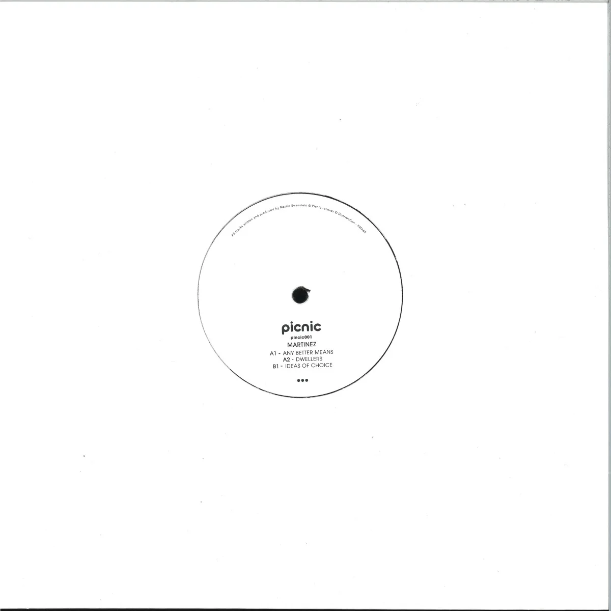 Back cover — Martinez — PICNIC001 EP