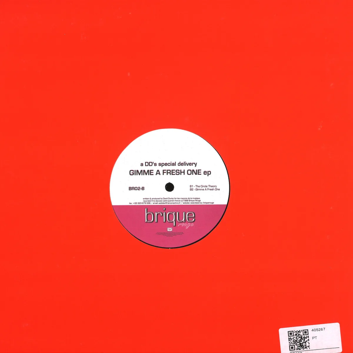 Back cover — David Duriez — Gimme A Fresh Ep