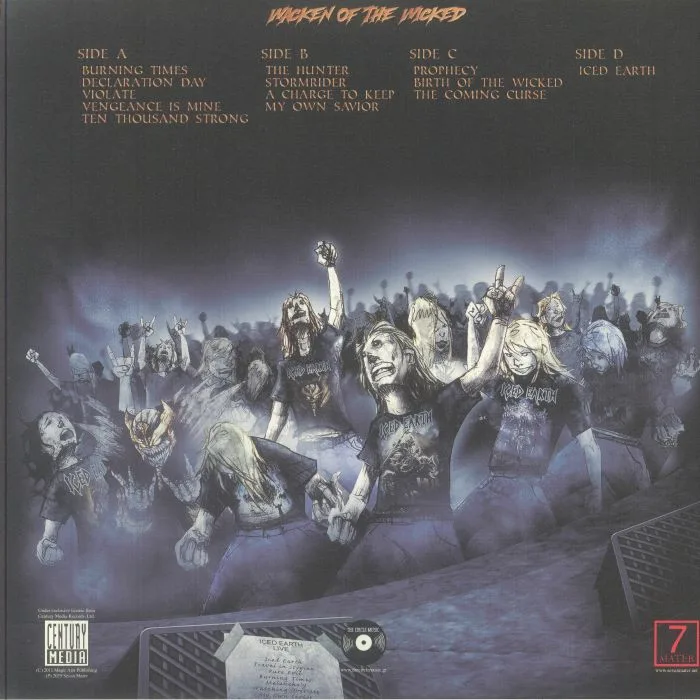 Обратная сторона обложки — ICED EARTH — Wacken Of The Wicked